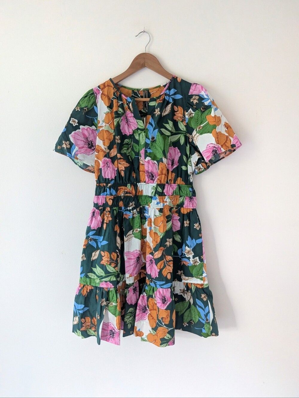 NWT! Anthropologie Somerset Mini Dress In Green Floral - Picture 2 of 9